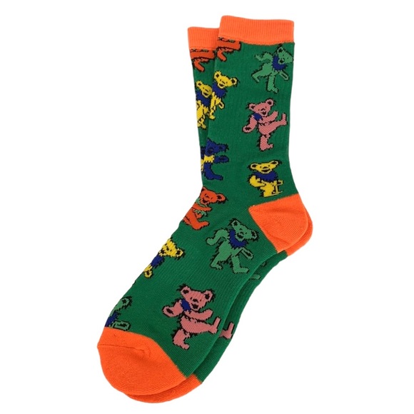 Grateful Dead Dancing Bears Crew Socks - Picture 2 of 6